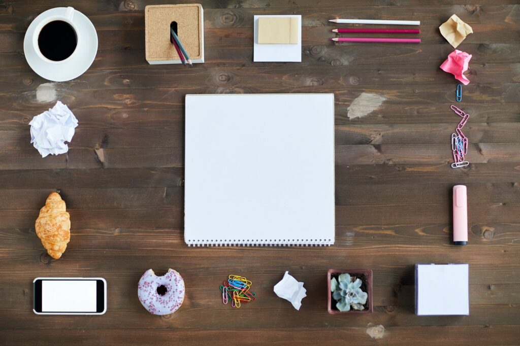 Flat Lay With Stationery